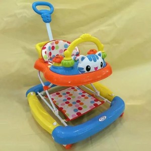 学步车防o型腿婴儿防侧翻手推车宝宝可坐可推推把学步车