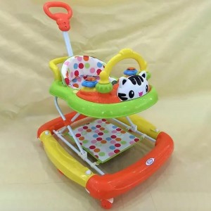 学步车防o型腿婴儿防侧翻手推车宝宝可坐可推推把学步车