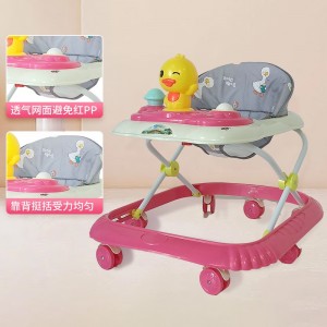 婴儿学步车多种功能防侧翻防o型腿助步车带音乐可折叠学行车
