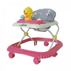 婴儿学步车多种功能防侧翻防o型腿助步车带音乐可折叠学行车