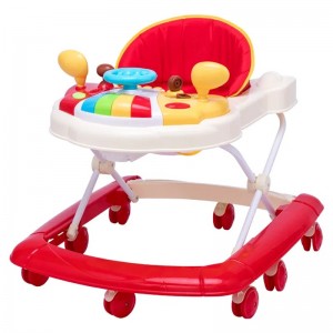 儿童学习步行卡通步行玩具椅音乐婴儿助行器带塞子助行器的婴儿助行器