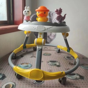 婴幼儿学步车音乐多种功能防侧翻轻便可折叠6-18月宝宝助步车