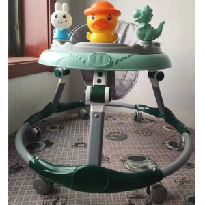 婴幼儿学步车音乐多种功能防侧翻轻便可折叠6-18月宝宝助步车