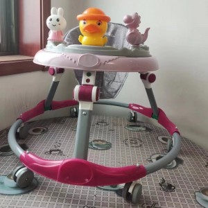 婴幼儿学步车音乐多种功能防侧翻轻便可折叠6-18月宝宝助步车