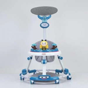 baby activity walker 3 in 1 game mat toy educational music walker toy big bottom baby walker
