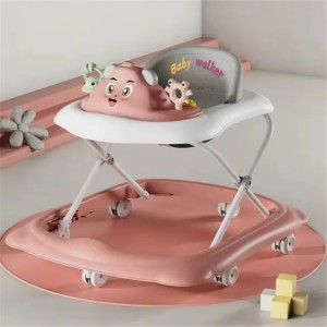2 in 1 multi-function folding walker for girls 6-18 months safety frame plastic wheel walking learning 3 in 1 function