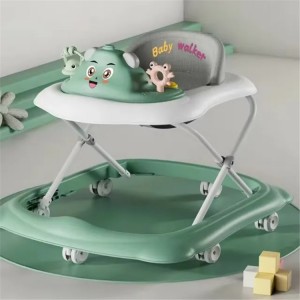 2 in 1 multi-function folding walker for girls 6-18 months safety frame plastic wheel walking learning 3 in 1 function