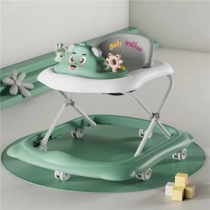 2 in 1 multi-function folding walker for girls 6-18 months safety frame plastic wheel walking learning 3 in 1 function