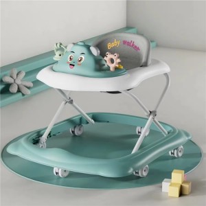 2 in 1 multi-function folding walker for girls 6-18 months safety frame plastic wheel walking learning 3 in 1 function