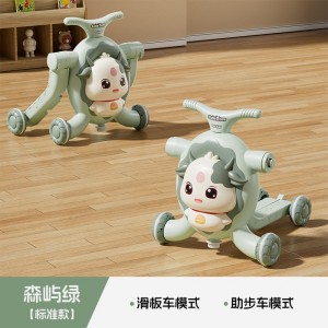 四合一多种功能助步车儿童摇马滑行车防侧翻防o型腿灯光音乐玩具车