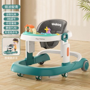 婴儿学步车防o型腿6-18个月宝宝儿童防侧翻音乐多种功能助步车