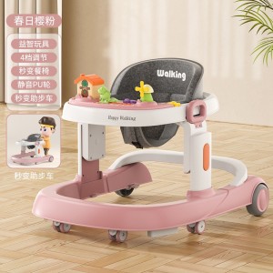 婴儿学步车防o型腿6-18个月宝宝儿童防侧翻音乐多种功能助步车