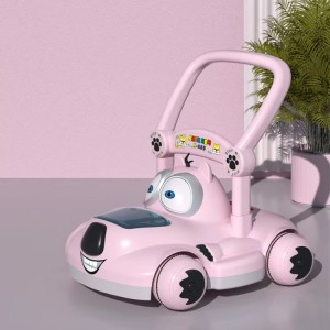 婴儿学步车3合1音乐卡通步行椅玩具音乐儿童学步车带轮子和座椅