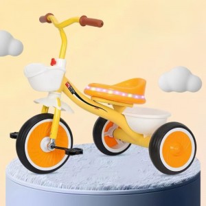 儿童三轮车1-6岁音乐脚踏车手推儿童三轮脚踏自行车儿童童车