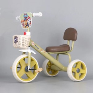 三轮脚踏车简易小孩男女头灯三轮车音乐灯光儿童宝宝三轮车1-5岁