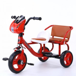 儿童三轮车脚蹬车自行车双人脚踏车男女孩通用可坐可骑童车玩具车