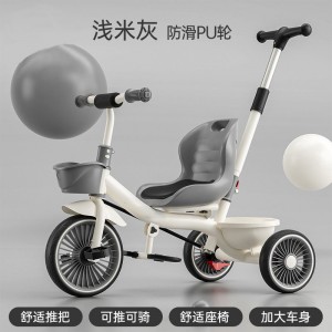 新款儿童三轮车脚踏车1-3-6岁遛娃大号婴儿手推车宝宝自行车