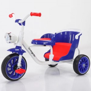 儿童双座三轮车脚踏车1-6岁小孩自行车 婴儿宝宝三轮童车骑行车