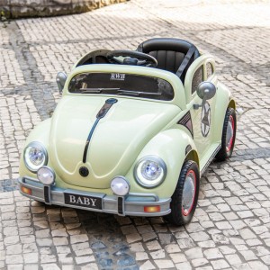 儿童复古电动四轮车汽车幼儿遥控1-3岁宝宝4轮玩具车小孩充电可坐