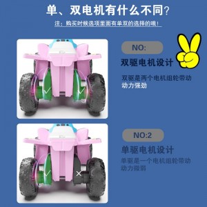Children&#039;s electric car, four-wheel beach car with baby, toy car for boys and girls, can be used as a birthday gift, stroller