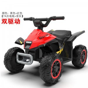 Children&#039;s electric car, four-wheel beach car with baby, toy car for boys and girls, can be used as a birthday gift, stroller