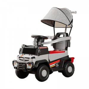 Children&#039;s electric car four-wheel remote control toy car can seat men, women, children, and babies push the stroller