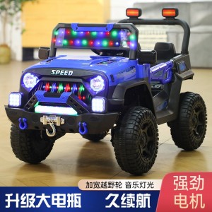 电动汽车小孩可坐大人四驱越野车宝宝亲子车玩具车亲子玩