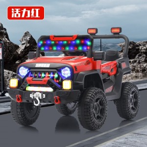 电动汽车小孩可坐大人四驱越野车宝宝亲子车玩具车亲子玩
