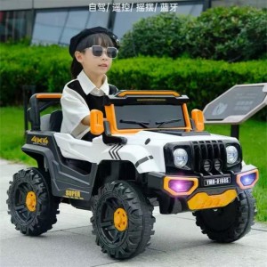 儿童电动车四轮越野汽车带遥控宝宝玩具车1-5岁男女孩可坐电瓶车
