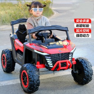 儿童电动车可坐大人宝宝四轮车男女孩可遥控越野汽车双驱婴儿童车