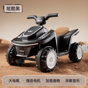 新款儿童电动沙滩车男女孩宝宝1-4岁灯光音乐可坐充电款出口