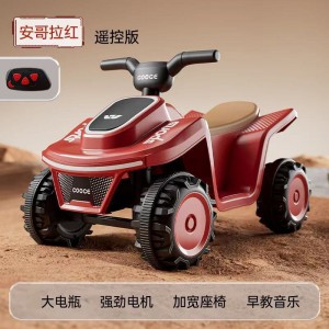 新款儿童电动沙滩车男女孩宝宝1-4岁灯光音乐可坐充电款出口