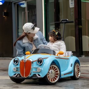 儿童电动车四轮可坐大人新款宝宝玩具亲子车双人电瓶小孩遥控汽车