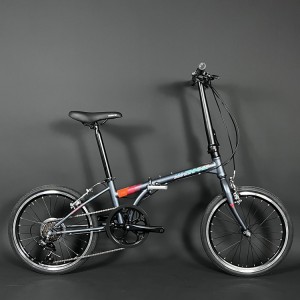 20寸7速变速器自行车 便携可折叠自行车 成人学生骑行自行车