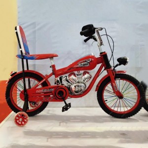 太子摩托车 儿童自行车 bike 铁轮 带灯 摩托款自行车 脚踏自行车