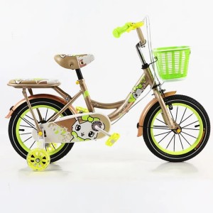 新款彩色标志12 14 16 18英寸儿童自行车3至8岁男童优质PU皮革后座女童