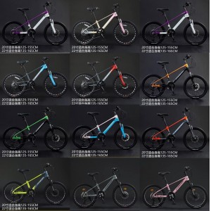 儿童自行车镁合金学生轻便男女同学喜马诺变速青少年山地