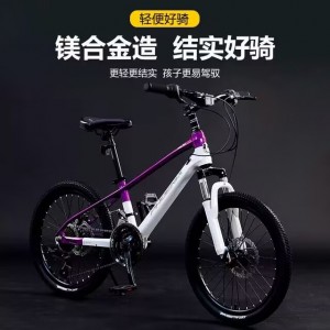 儿童自行车镁合金学生轻便男女同学喜马诺变速青少年山地