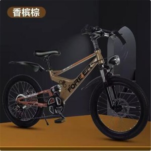 儿童自行车男女孩7-8-9-15岁中大童双减震碟刹变速山地自行车