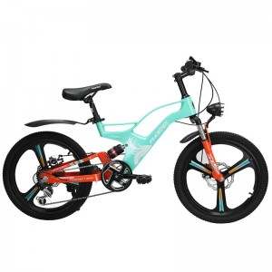 儿童镁合金山地自行车8-10-12岁男女孩双减震变速车