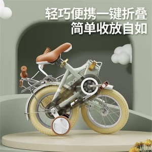 儿童折叠自行车男女孩2-3-6-8-9岁小孩单车脚踏车12-18寸宝宝童车