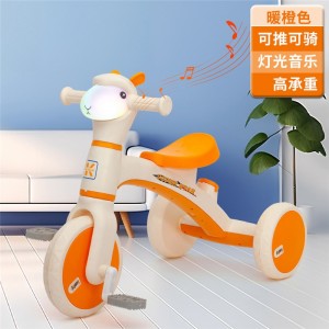 children&#039;s tricycle, baby pedal bike, sliding toy car for boys and girls, alpaca, anti-rollover bicycle