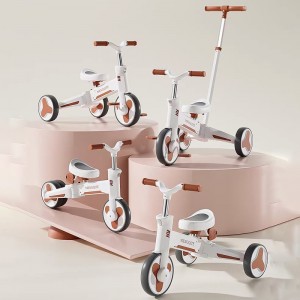 儿童三轮车平衡车脚踏车宝宝可坐可推遛娃车小孩多功能轻便自行车