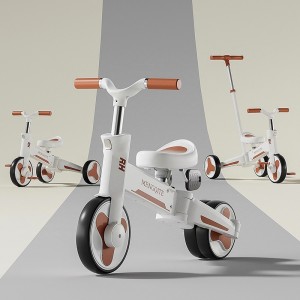 儿童三轮车平衡车脚踏车宝宝可坐可推遛娃车小孩多功能轻便自行车