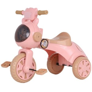 儿童三轮车带斗宝宝脚踏车1-5岁小孩脚蹬三轮可折叠带音乐自行车