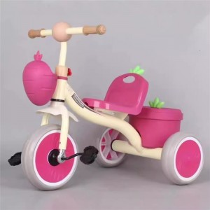 厂家供货 新款儿童脚蹬三轮车灯光音乐儿童三轮车自行车