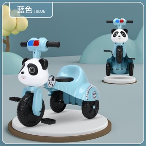 Children&#039;s tricycle, 2-4 years old, 3 boys and girls, cycling bike, cartoon shape, foldable, scooter with light and music