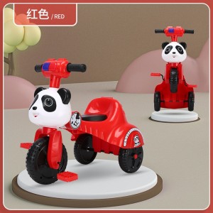 Children&#039;s tricycle, 2-4 years old, 3 boys and girls, cycling bike, cartoon shape, foldable, scooter with light and music