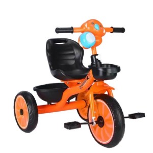 小孩婴儿骑玩具儿童金属三轮车儿童三轮车音乐和灯光