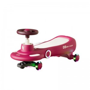 儿童扭扭车摇摆车亲子溜溜车加长推把防侧翻可坐大人滑行车